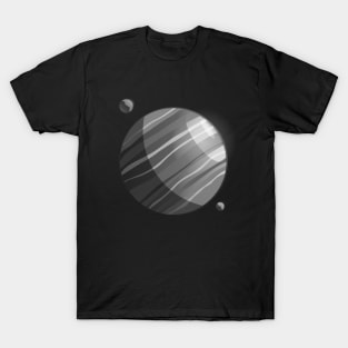 Jupiter - black and white T-Shirt